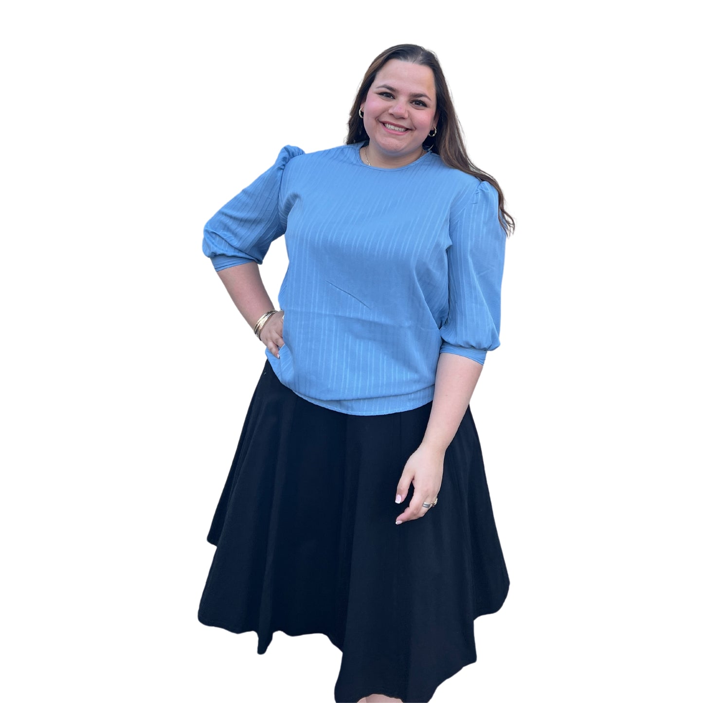 plus size effortless dressy top curvy