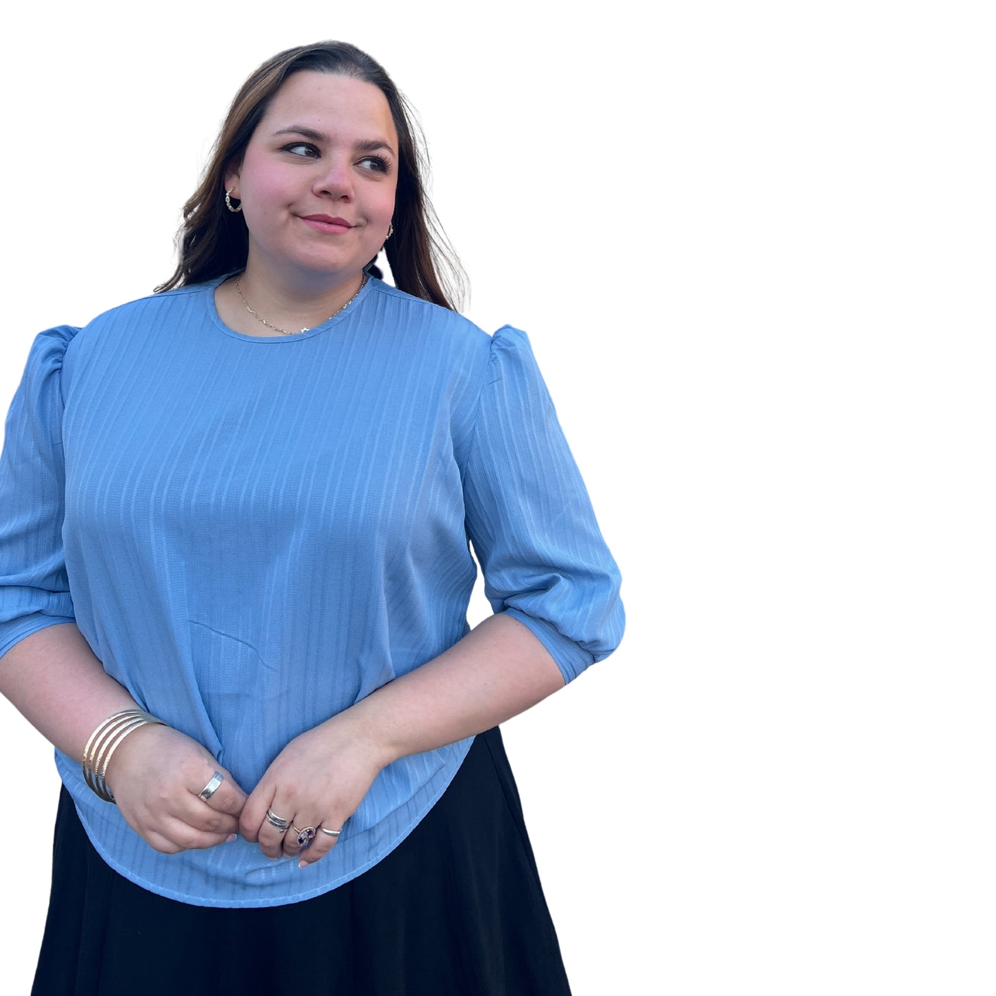 plus size effortless dressy top curvy